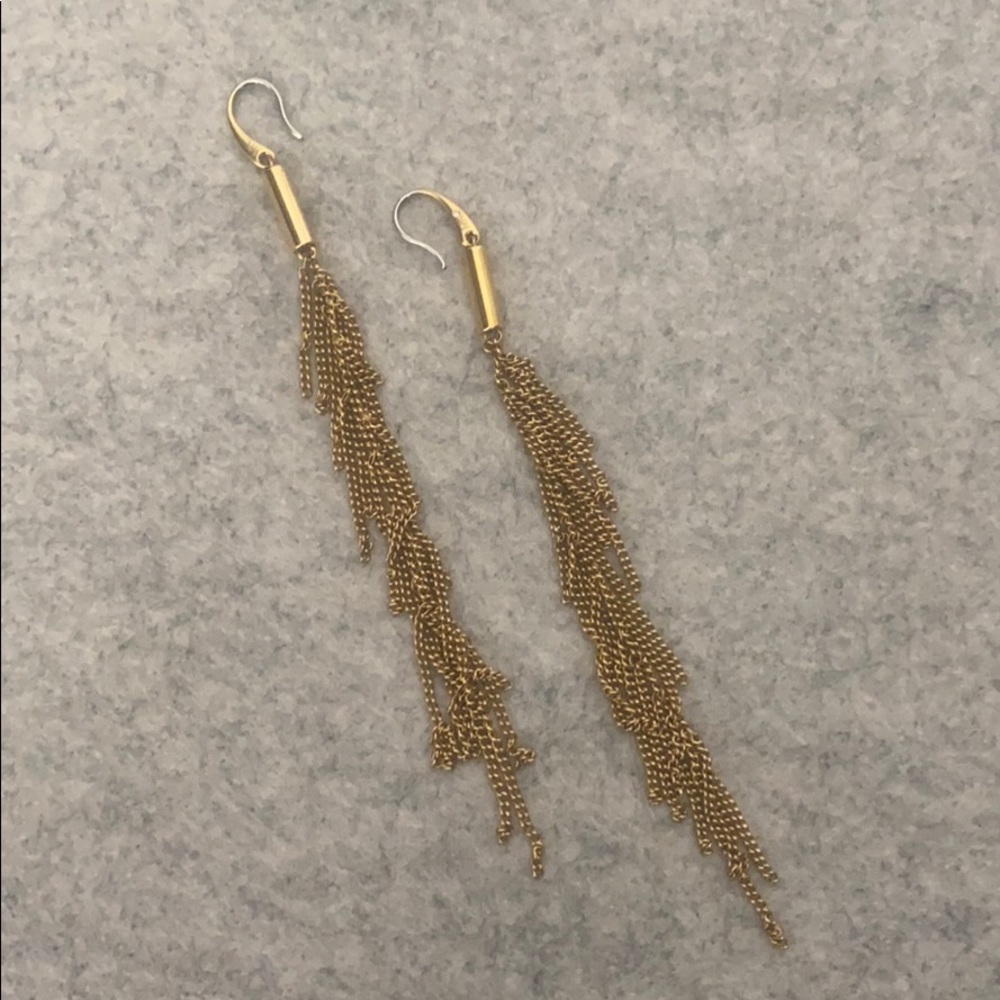 Long Michael Kors Chain Earrings